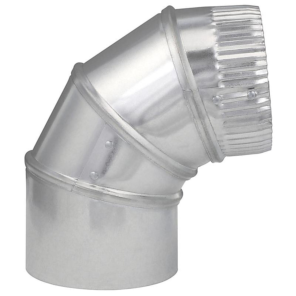 Imperial - GV0283-C - 4 in. D X 4 in. D Adjustable 90 deg Galvanized Steel Elbow Exhaust