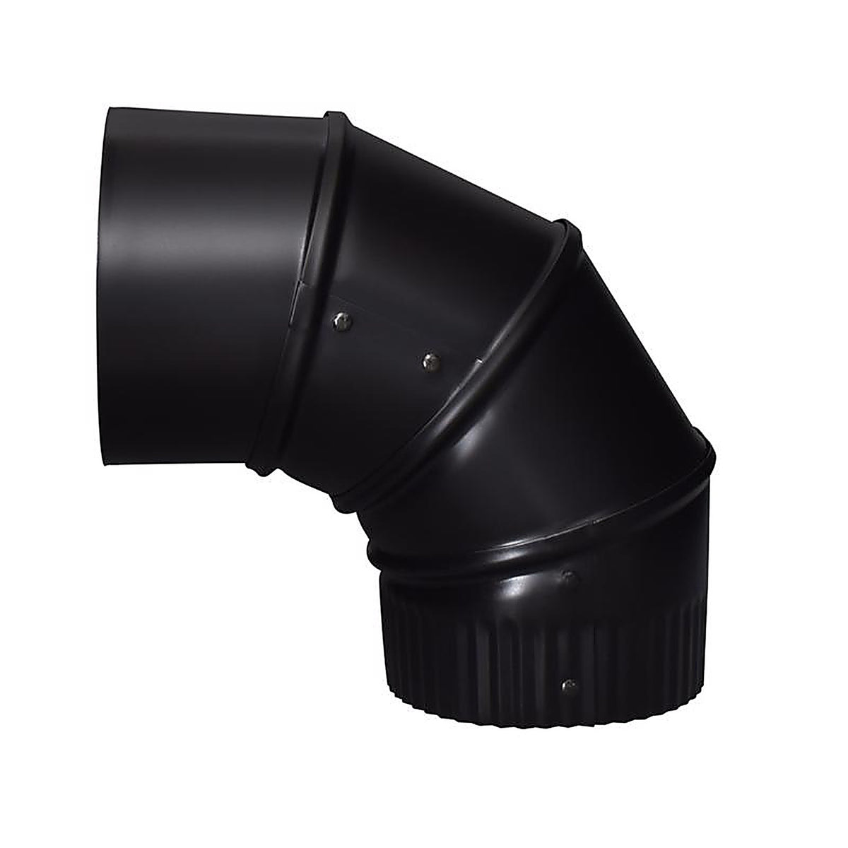 Imperial - BM0012 - 4 in. D X 4 in. D Adjustable 90 deg Steel Stove Pipe Elbow