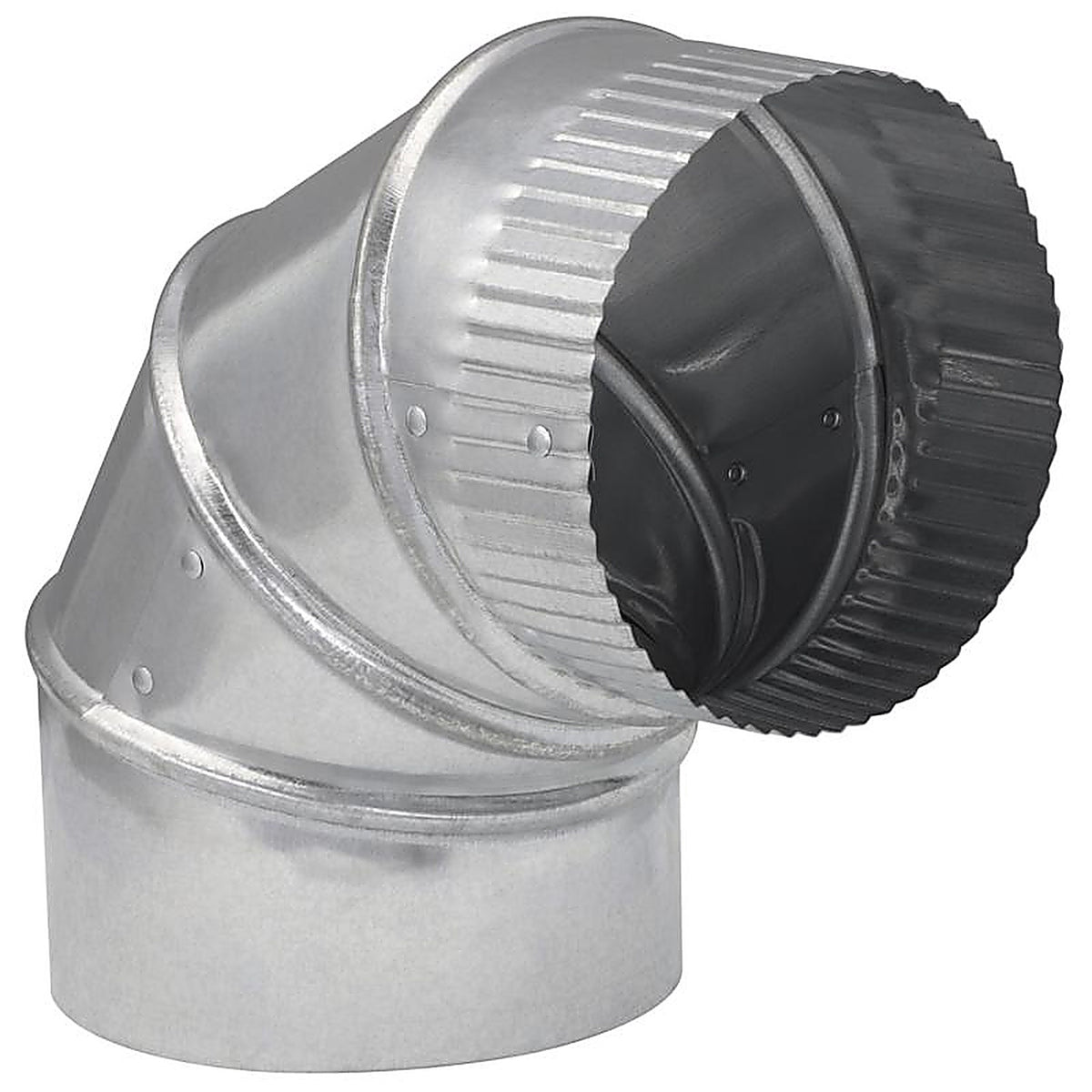 Imperial - GV0288-C - 5 in. D X 5 in. D Adjustable 90 deg Galvanized Steel Furnace Pipe Elbow