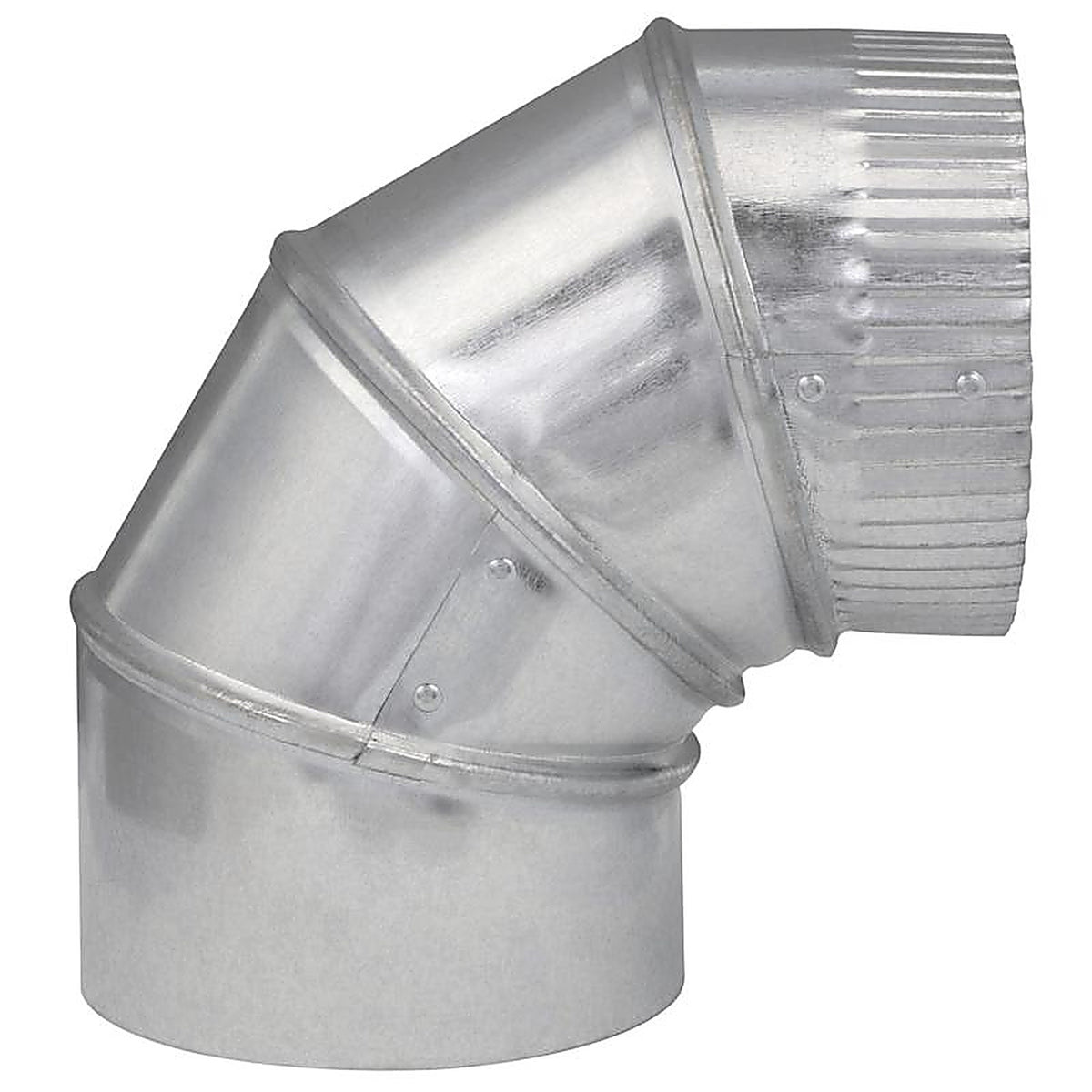 Imperial - GV0288-C - 5 in. D X 5 in. D Adjustable 90 deg Galvanized Steel Furnace Pipe Elbow