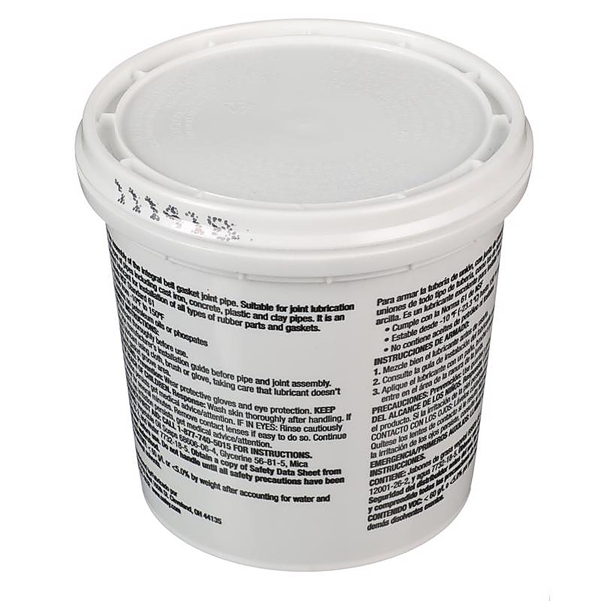 Oatey - 30600 - NSF Approved Pipe Lubricant 1 pt Bucket