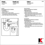 Keeney - 10305CP - 1.5 in. Dia. Brass J-Bend