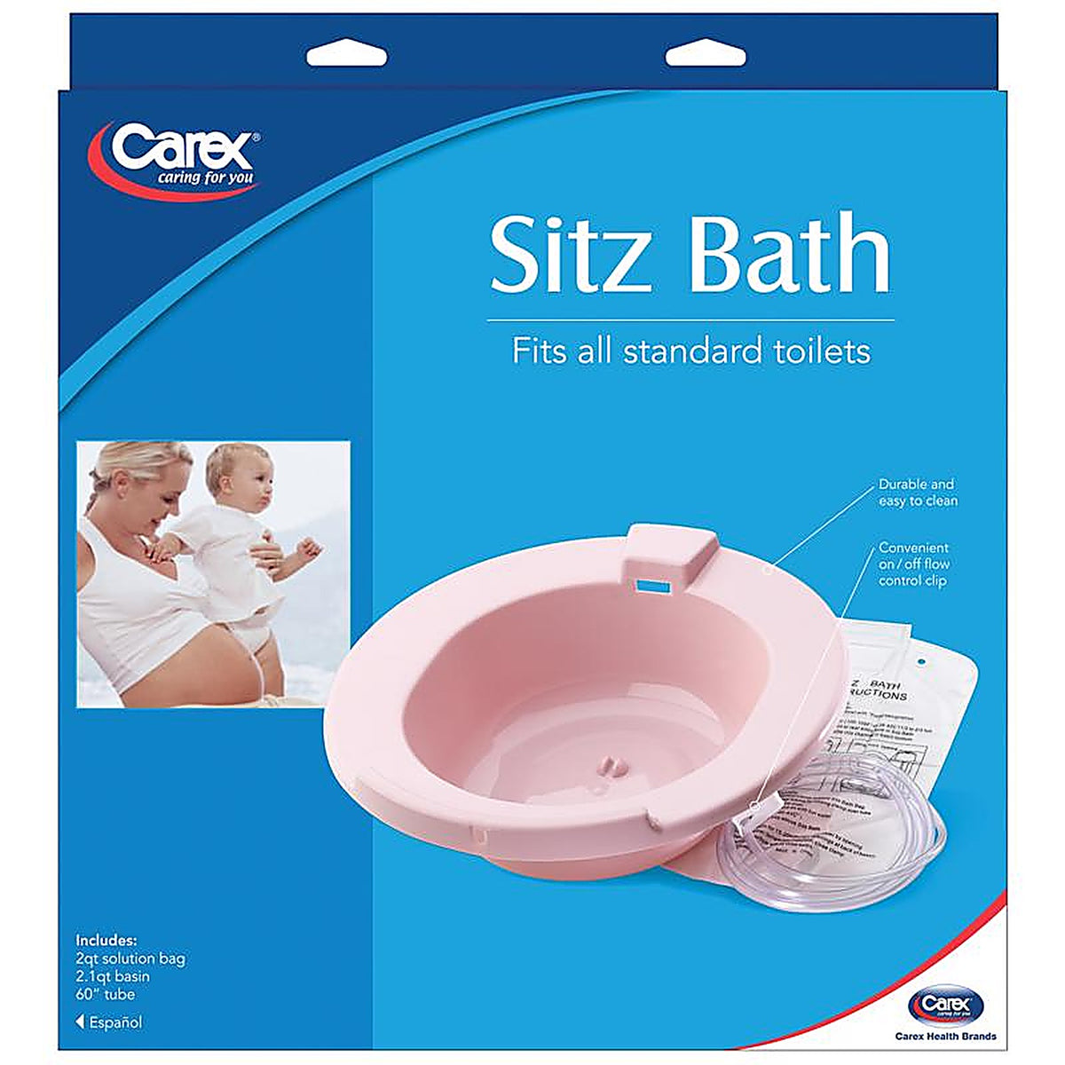 Carex - FGP70800 0000 - Pink Dual Jet Bath Spa 1 pk