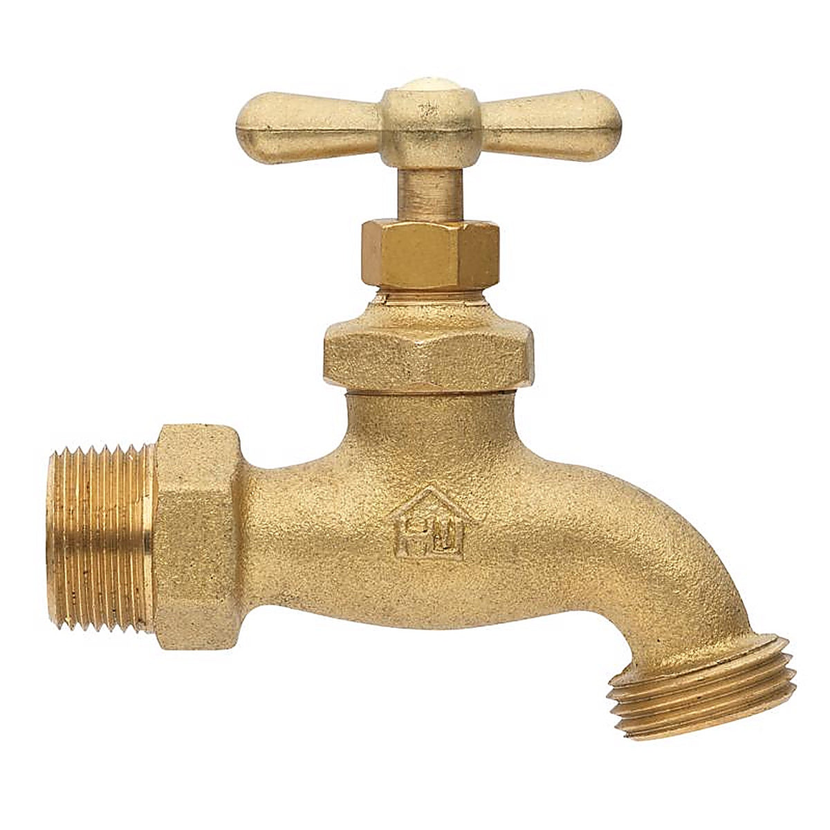 Homewerks - VHBCONF4 - 3/4 in. MIP pc X 3/4 in. MHT Brass Hose Bibb