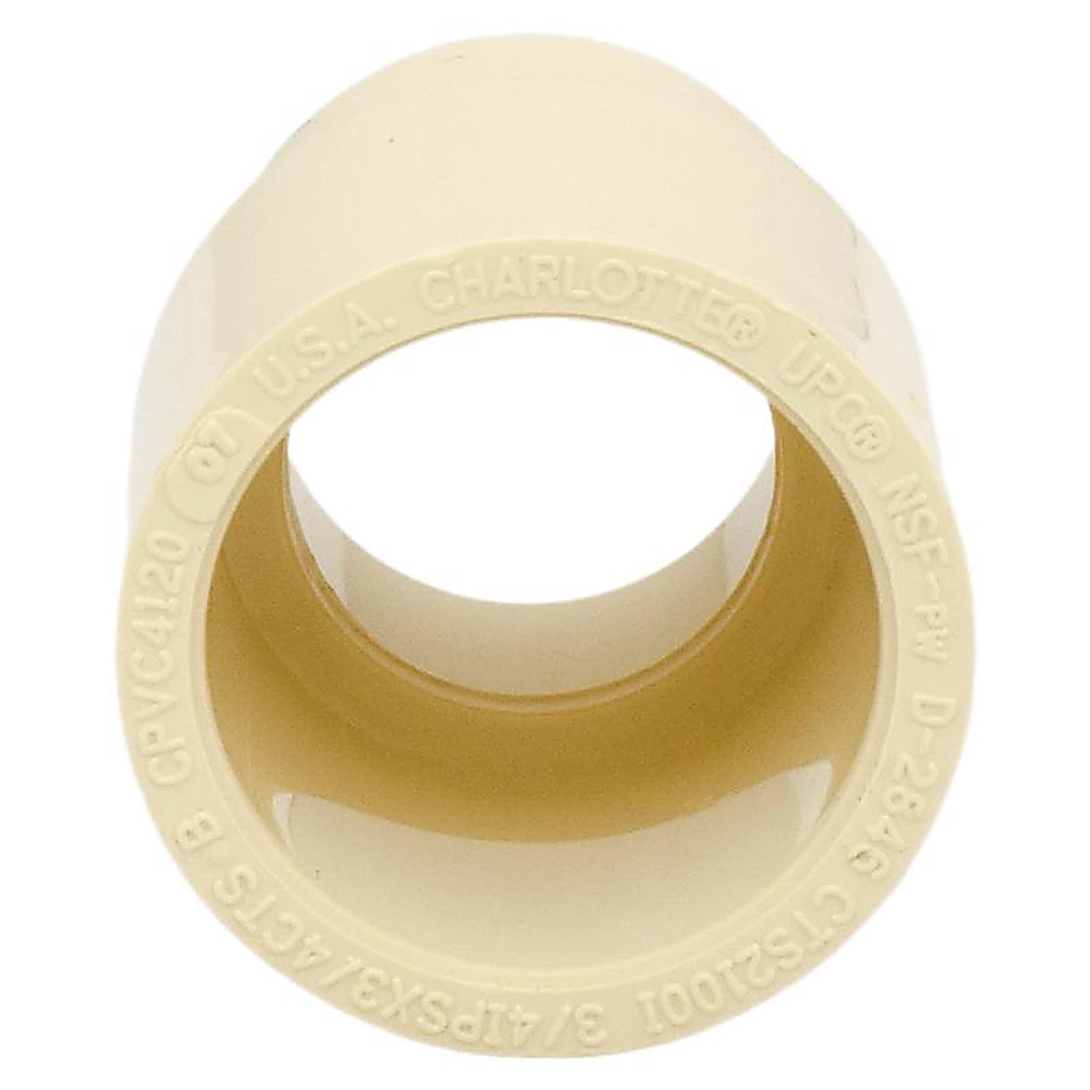 Charlotte Pipe - CTS02100I0600HA - 3/4 in. Slip x 3/4 in. Dia. Slip CPVC Adapter