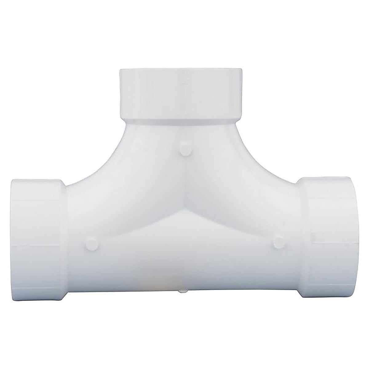 Charlotte Pipe - PVC004480800 - 4 in. Hub x 4 in. Dia. Hub PVC 2-Way Cleanout Tee