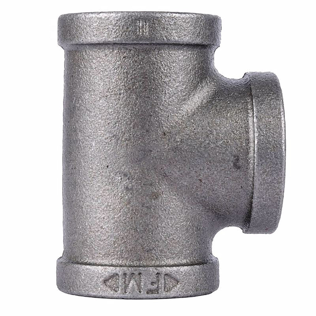 STZ Industries - 310T-38 - 3/8 in. FIP each X 3/8 in. D FIP Black Malleable Iron Tee