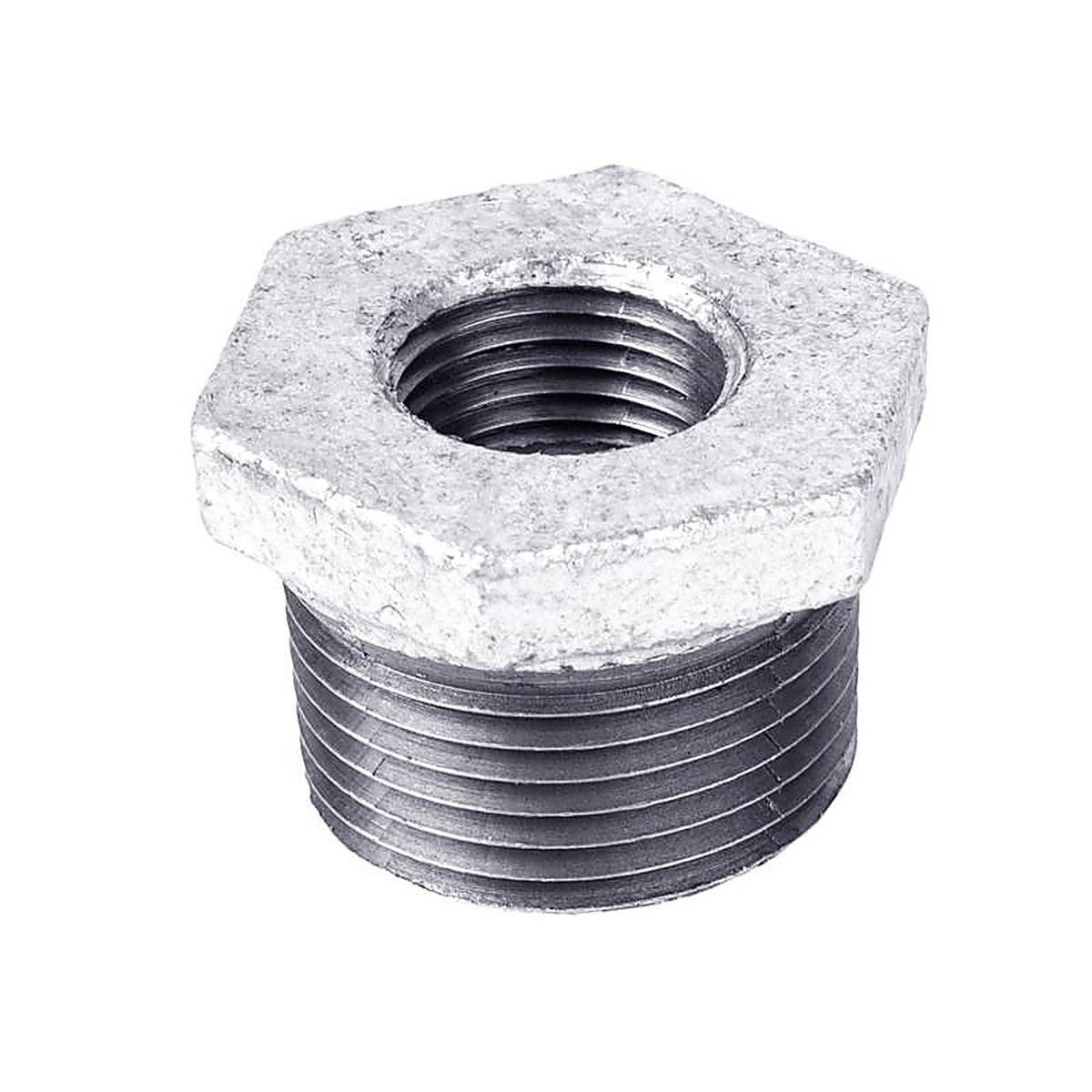 STZ Industries - 311UB-212 - 2 in. MIP each X 1/2 in. D FIP Galvanized Malleable Iron Hex Bushing