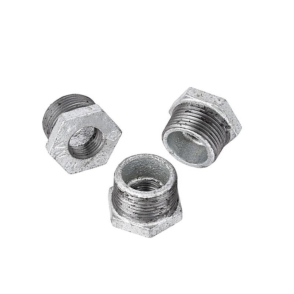STZ Industries - 311UB-212 - 2 in. MIP each X 1/2 in. D FIP Galvanized Malleable Iron Hex Bushing