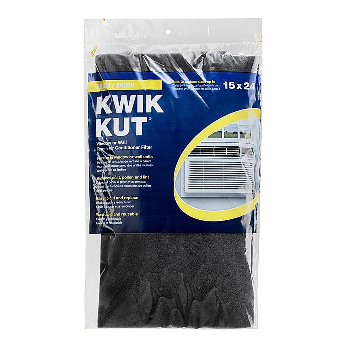 AAF Flanders - KK500 - NaturalAire 15 in. W x 24 in. H x 1/4 in. D Polyester Air Conditioner Filter