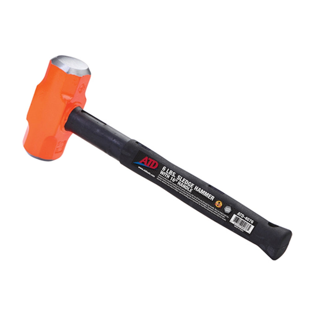 ATD - 4076 - Sledge Hammer, 6lb, Handle 16 in