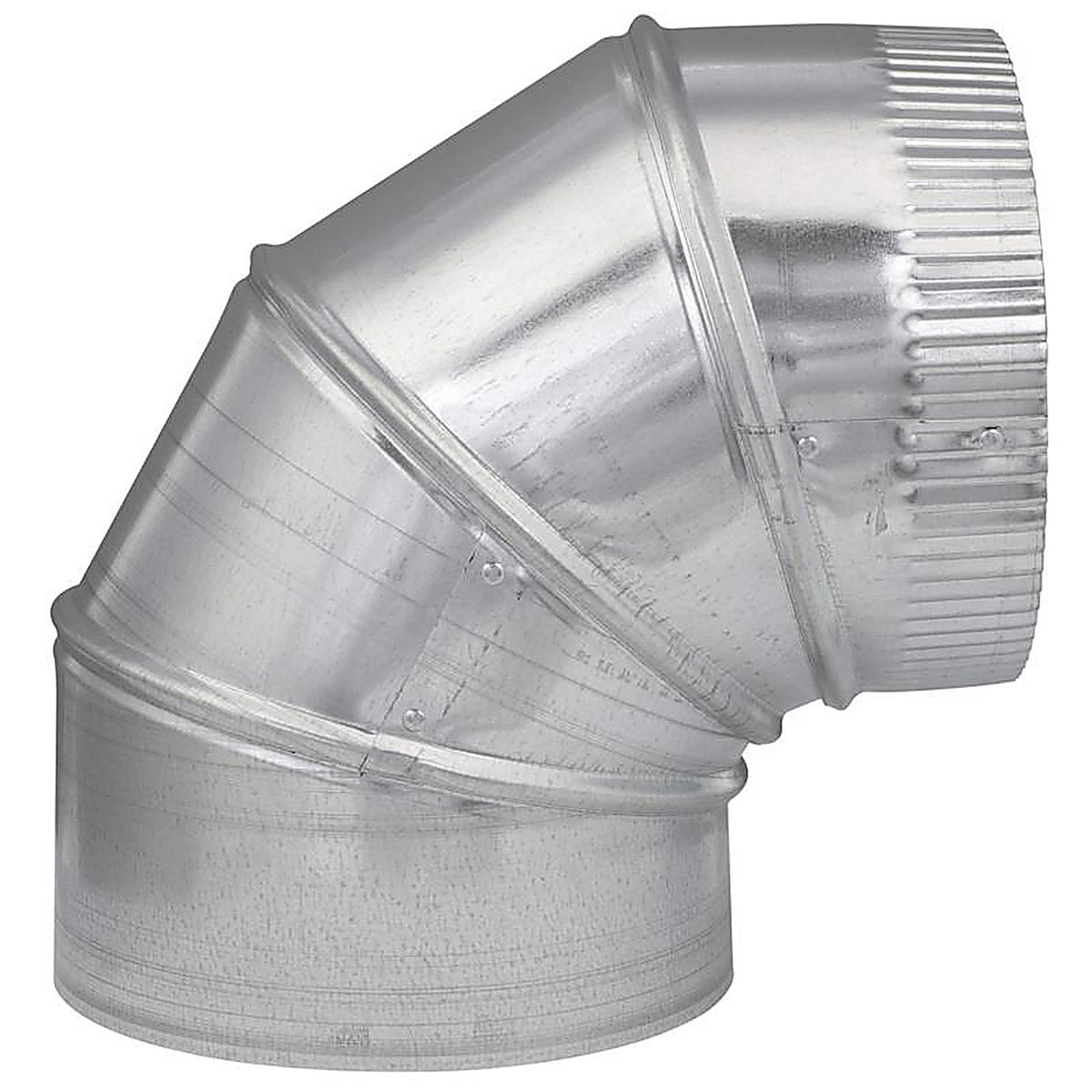 Imperial - GV0299-C - 7 in. D X 7 in. D Adjustable 90 deg Galvanized Steel Furnace Pipe Elbow