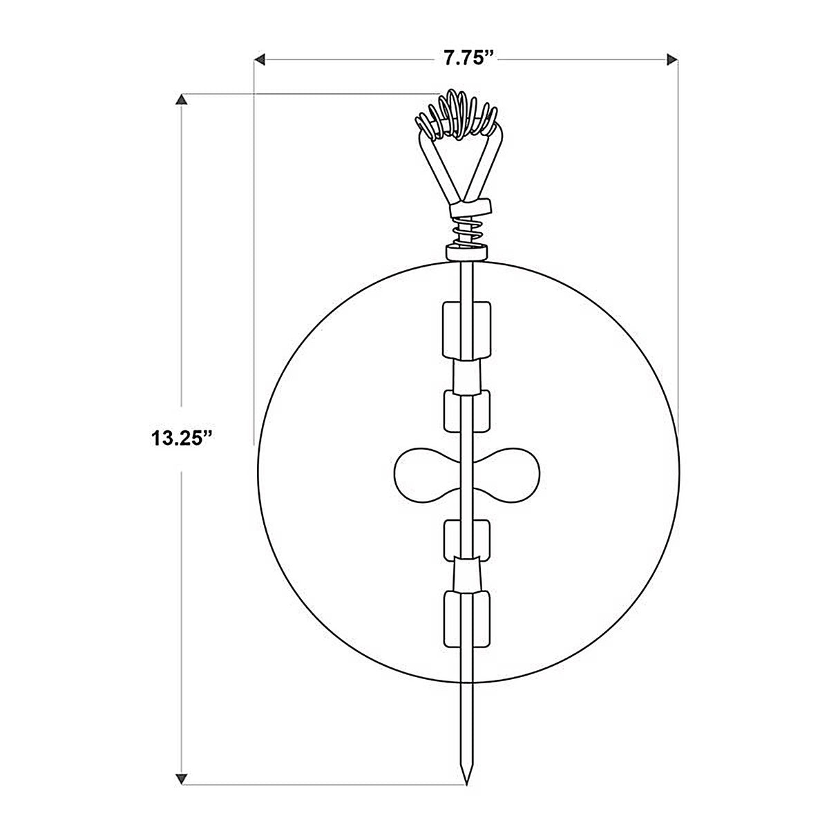Imperial - BM0053A - 8 in. Dia. Cast Iron Damper
