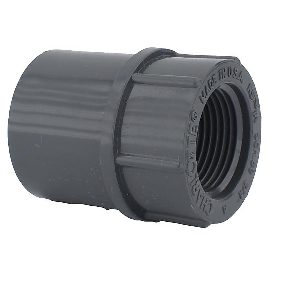 Charlotte Pipe - PVC081011000 - Schedule 80 1/2 in. Slip x 1/2 in. Dia. FPT PVC Adapter