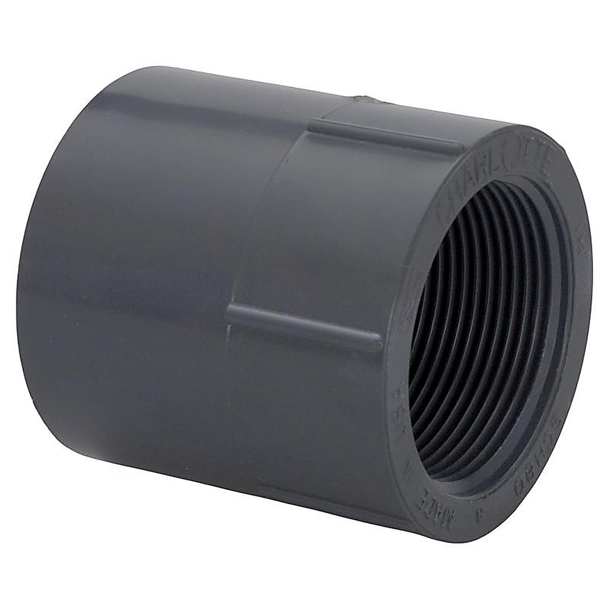 Charlotte Pipe - PVC081011600 - Schedule 80 1-1/4 in. Slip x 1-1/4 in. Dia. FPT PVC Adapter