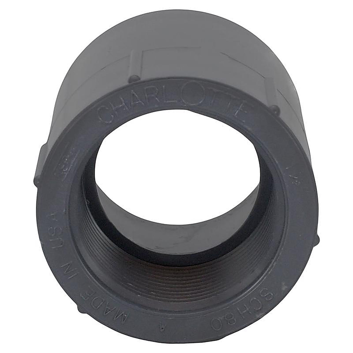 Charlotte Pipe - PVC081012000 - Schedule 80 2 in. Slip x 2 in. Dia. FPT PVC Adapter
