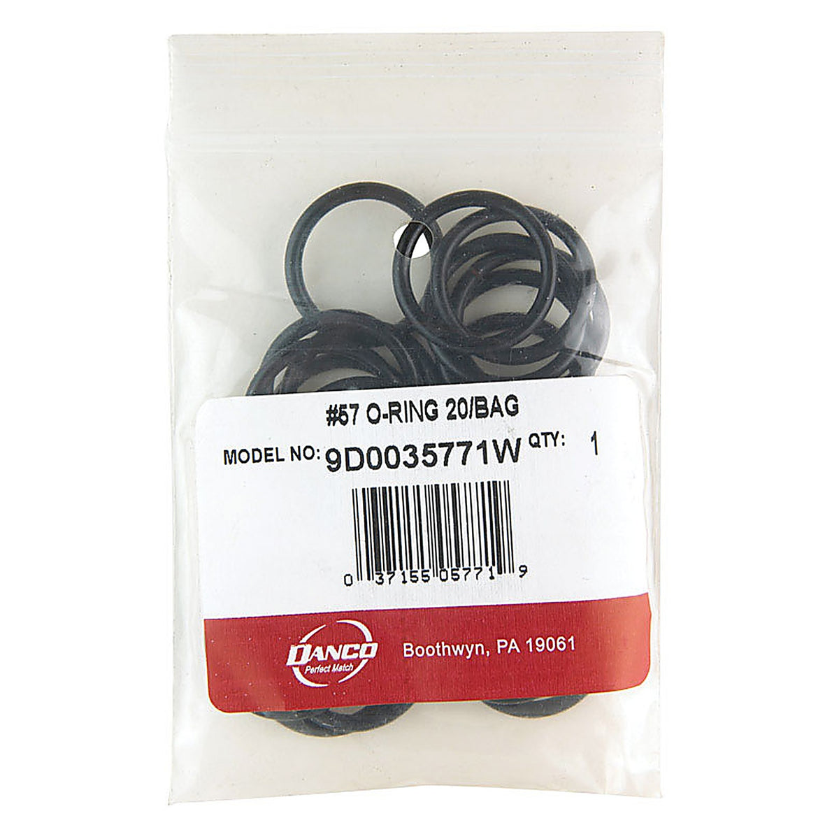 Danco - 35771W - 1 in. D X 0.81 in. D Rubber O-Ring 20 pk