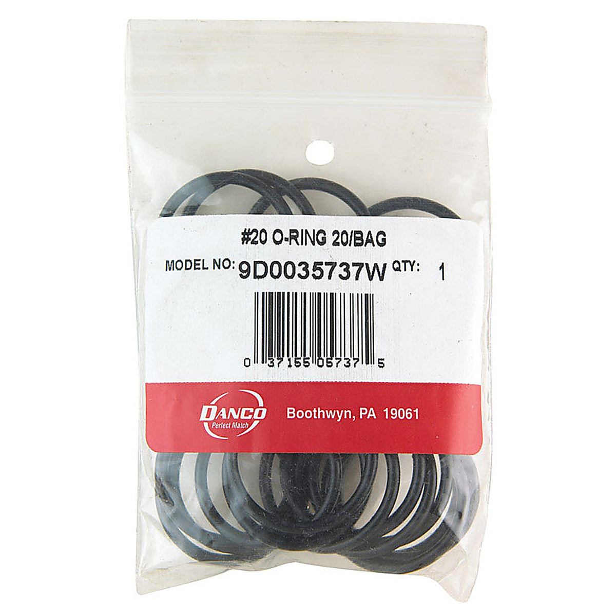 Danco - 35737W - 1 in. D X 1-3/16 in. D Rubber O-Ring 20 pk