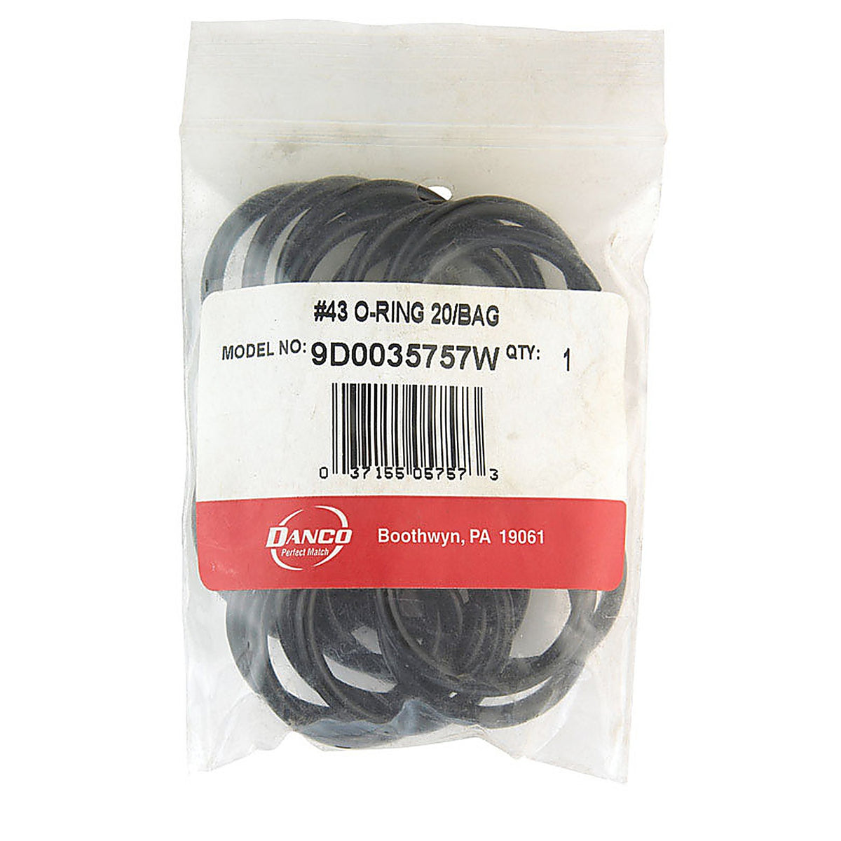 Danco - 35757W - 1-3/8 in. D X 1-1/8 in. D Rubber O-Ring 20 pk