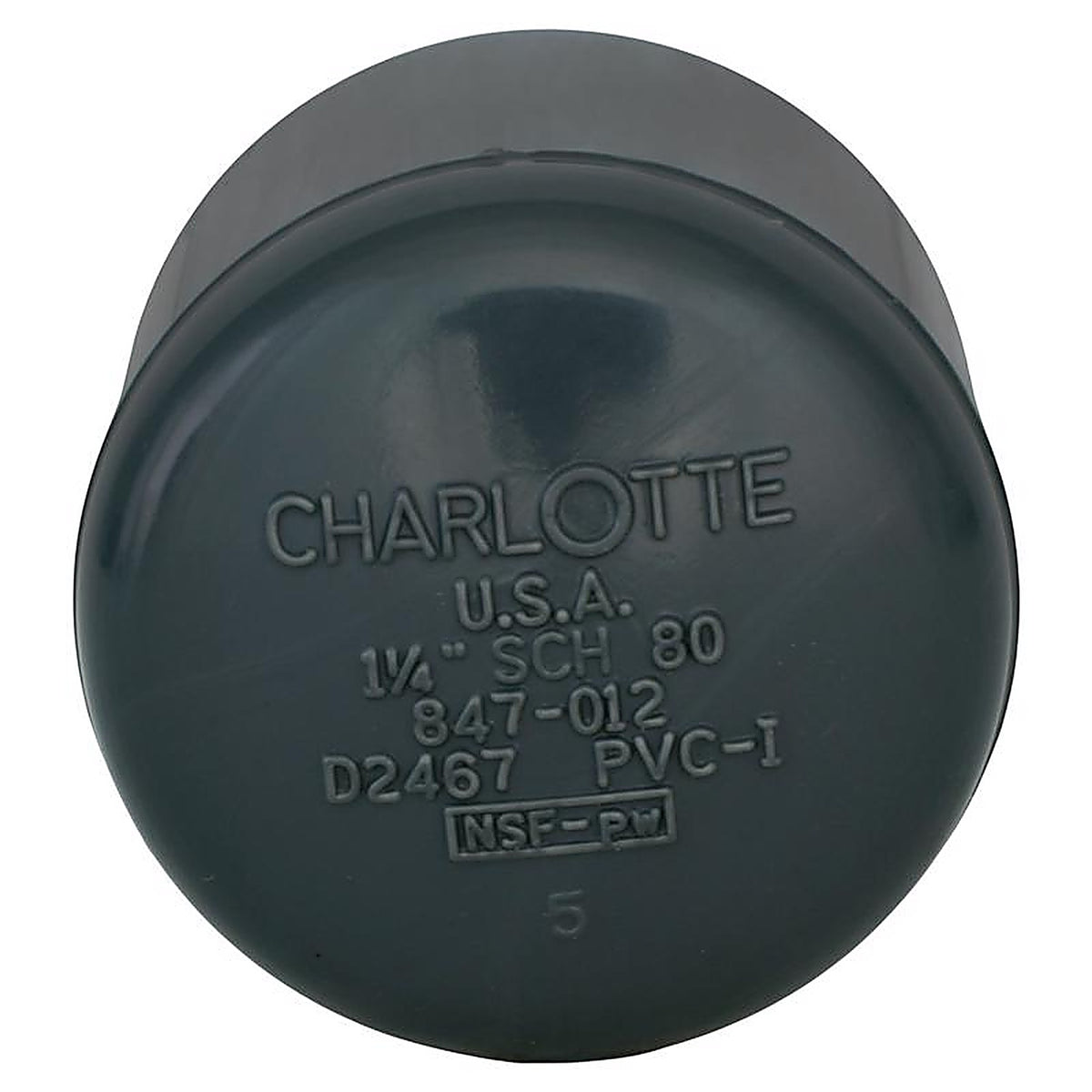 Charlotte Pipe - PVC081161600 - Schedule 80 1-1/4 in. Slip PVC Cap