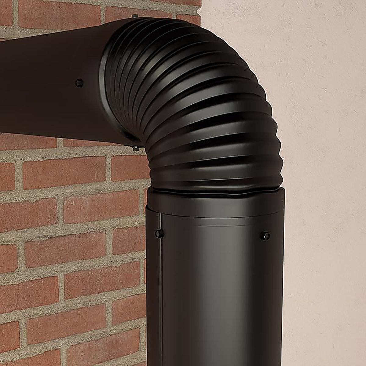 Imperial - BM0025 - 8 in. Dia. x 8 in. Dia. 90 deg. Galvanized Steel Stove Pipe Elbow