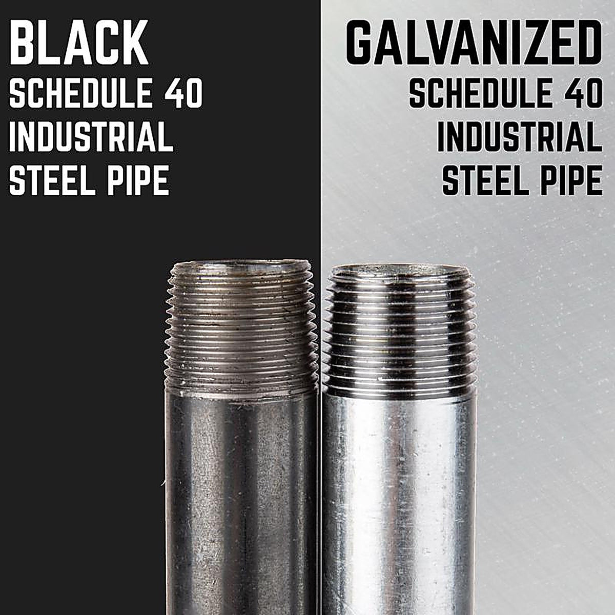 STZ Industries - 309UP18XCL - 1/8 in. MIP each X 1/8 in. D MIP Galvanized Steel Close Nipple