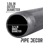 STZ Industries - 302U34X10 - 3/4 in. MIP each X 3/4 in. D MIP Black Steel 10 in. L Nipple