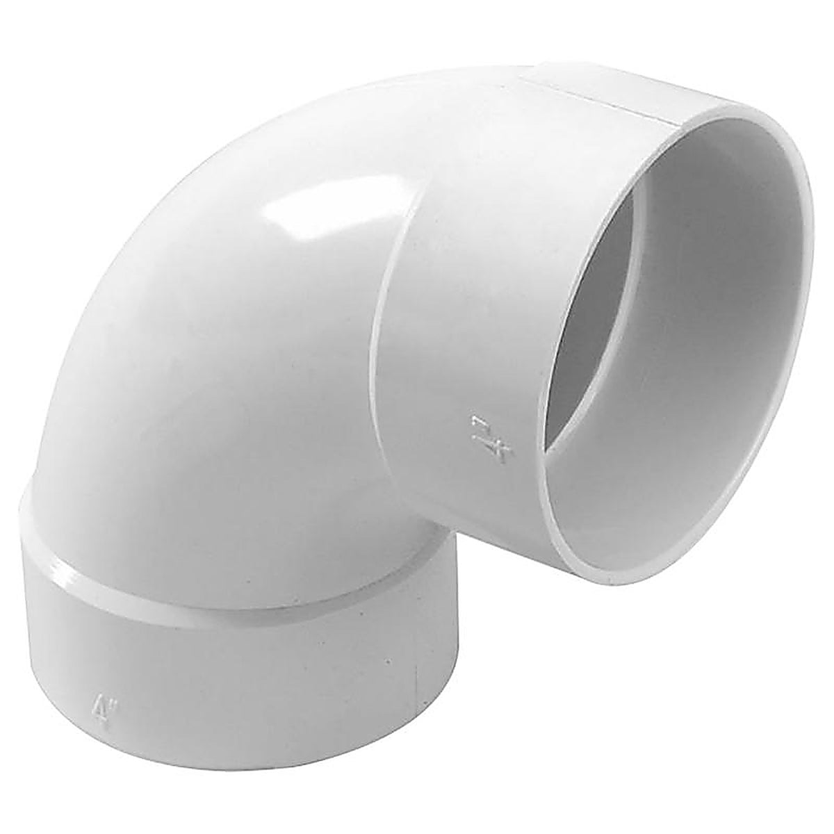 NDS - 4P02 - Schedule 35 4 in. Hub each X 4 in. D Hub PVC Elbow