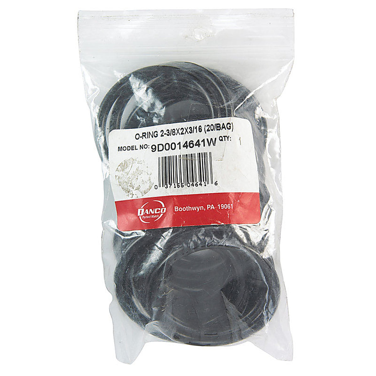 Danco - 14641W - 2-3/8 in. D X 2 in. D Rubber O-Ring 20 pk