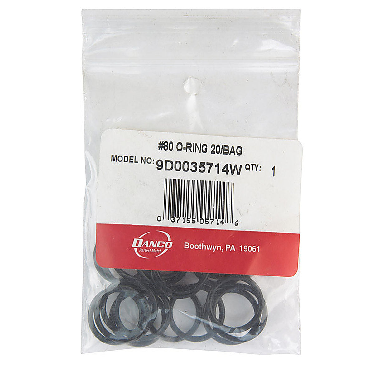 Danco - 35714W - 51/64 in. D X 41/64 in. D Rubber O-Ring 20 pk