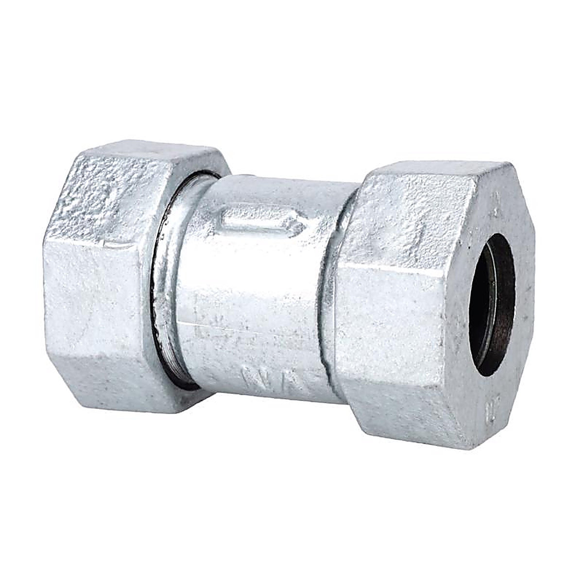 STZ Industries - 311CCL-12 - 1/2 in. Compression X 1/2 in. D Compression Galvanized Malleable Iron 3 in. L Couplin