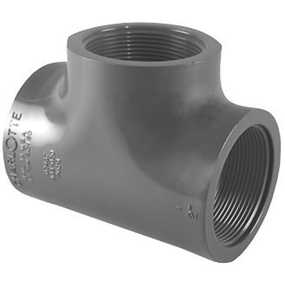 Charlotte Pipe - PVC084021000 - Schedule 80 1/2 in. FPT x 1/2 in. Dia. FPT PVC Tee