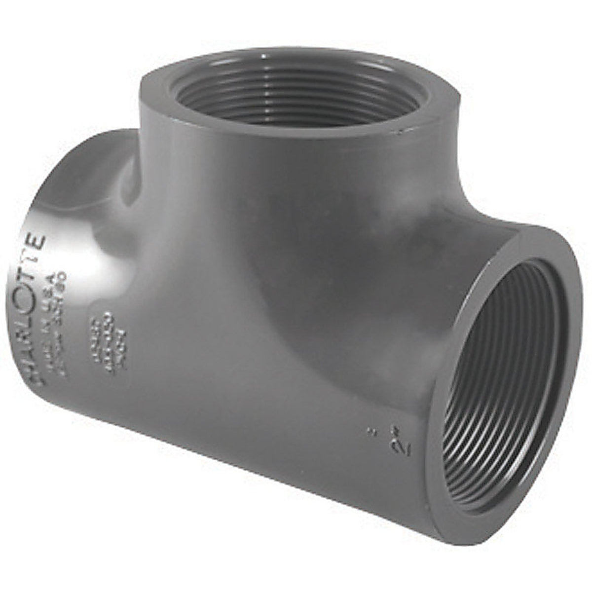 Charlotte Pipe - PVC084021200 - Schedule 80 3/4 in. FPT x 3/4 in. Dia. FPT PVC Tee