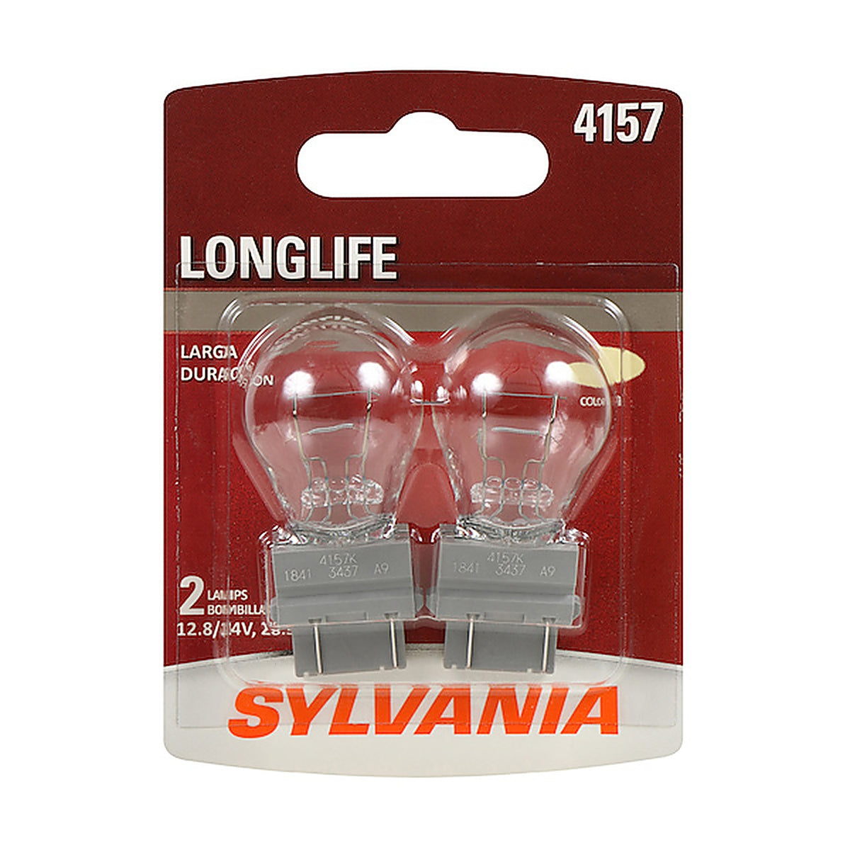 Sylvania - 4157LLBP2 - 4157 Long Life Mini Bulb, 2 Pack