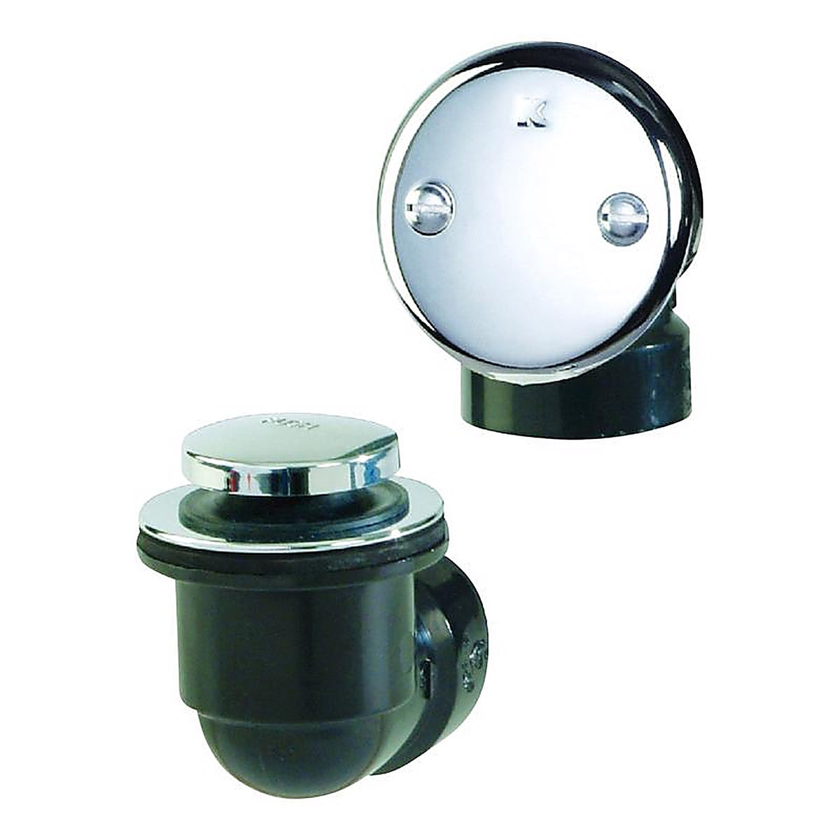 Keeney - 631ABS - Foot Lok 1-1/2 in. Dia. Chrome Plastic Bath Drain Half Pack