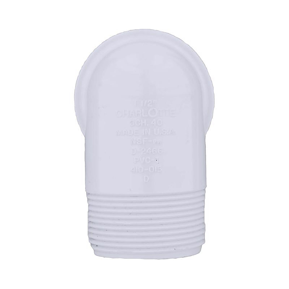 Charlotte Pipe - PVC023061400 - Schedule 40 1-1/2 in. Slip x 1-1/2 in. Dia. MPT PVC 90 Degree Street Elbow