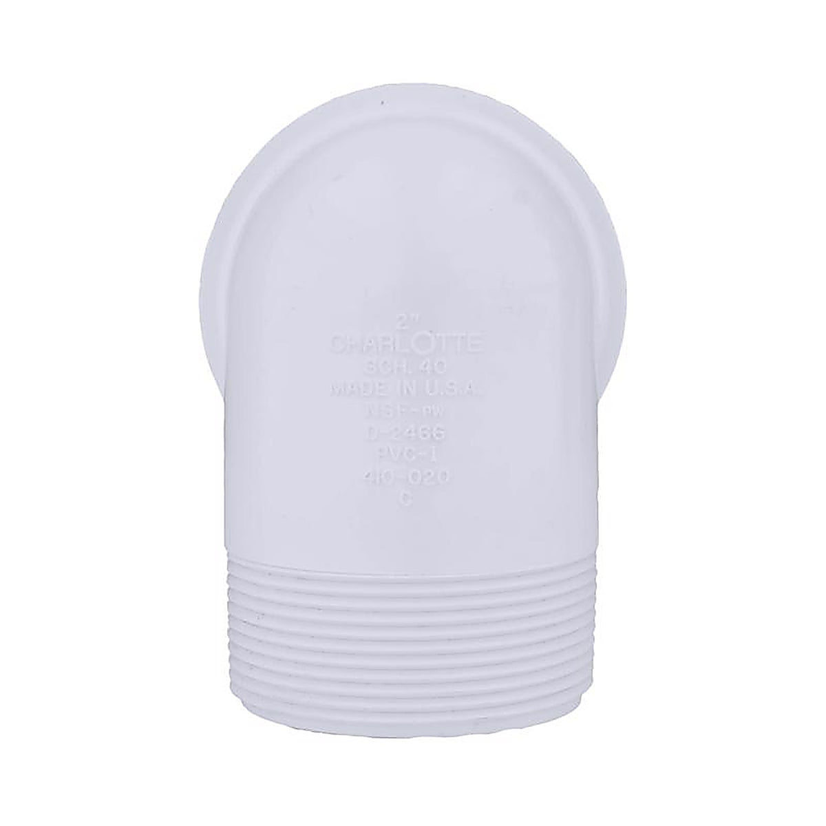 Charlotte Pipe - PVC023061600 - 2 in. Slip x 2 in. Dia. MPT PVC Street Elbow