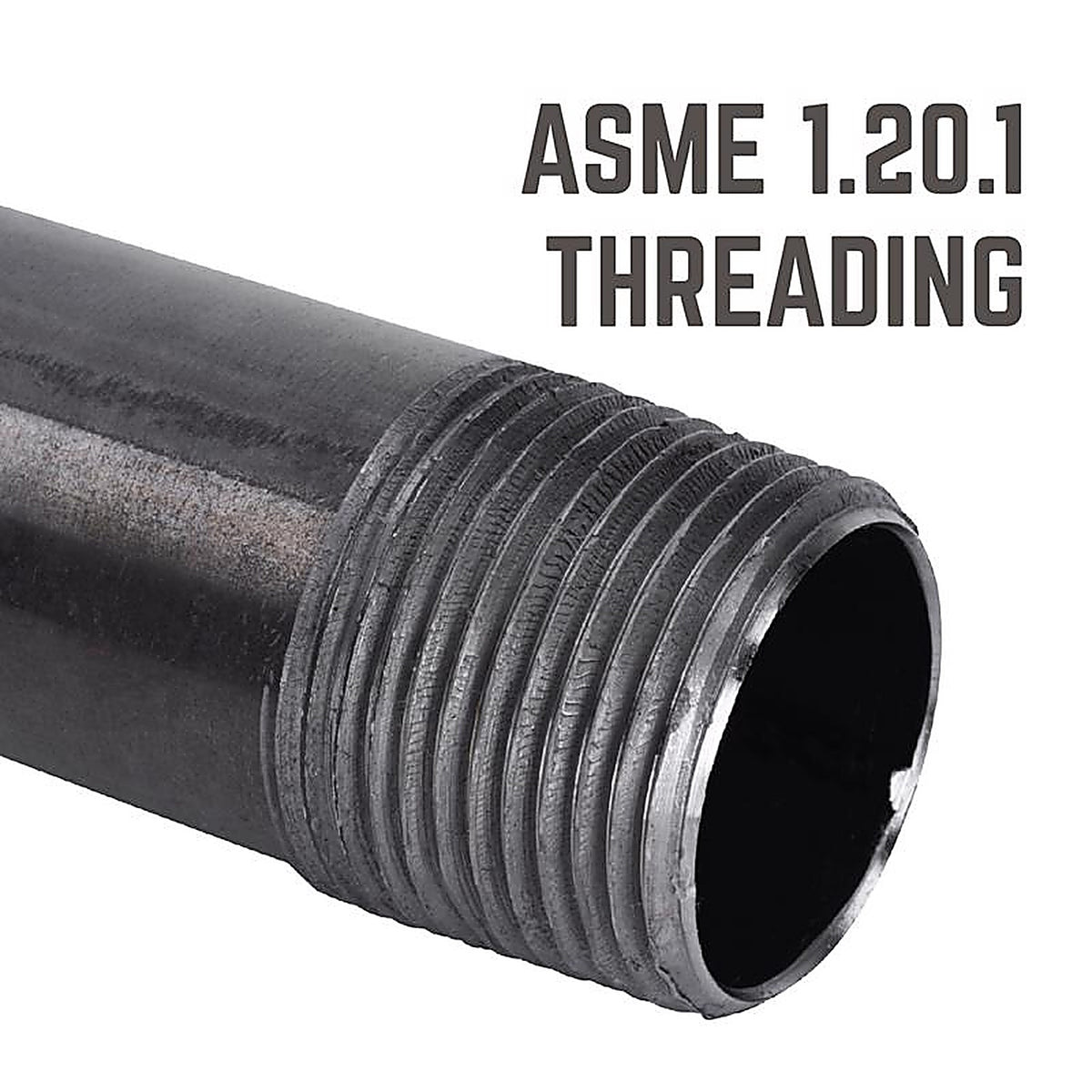 Mueller - 580-015AH - 1/8 in. MPT x 1-1/2 in. L Black Steel Nipple