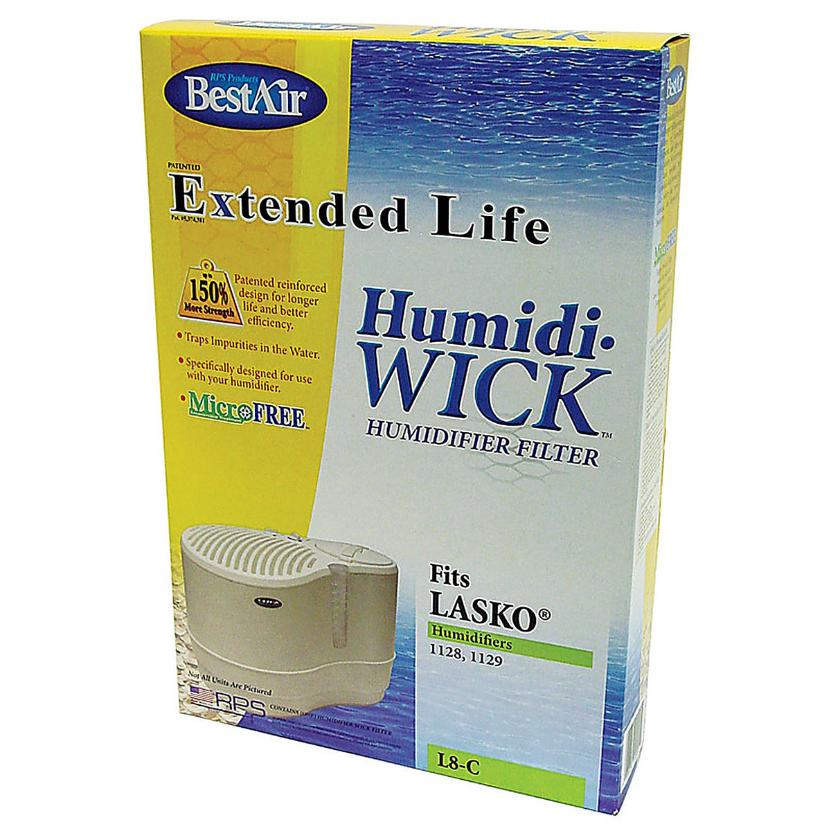 BestAir - L8 - Humidifier Wick 1 pk For Fits for Lasko natural cascade models 1128, 1129, 9930 THF8