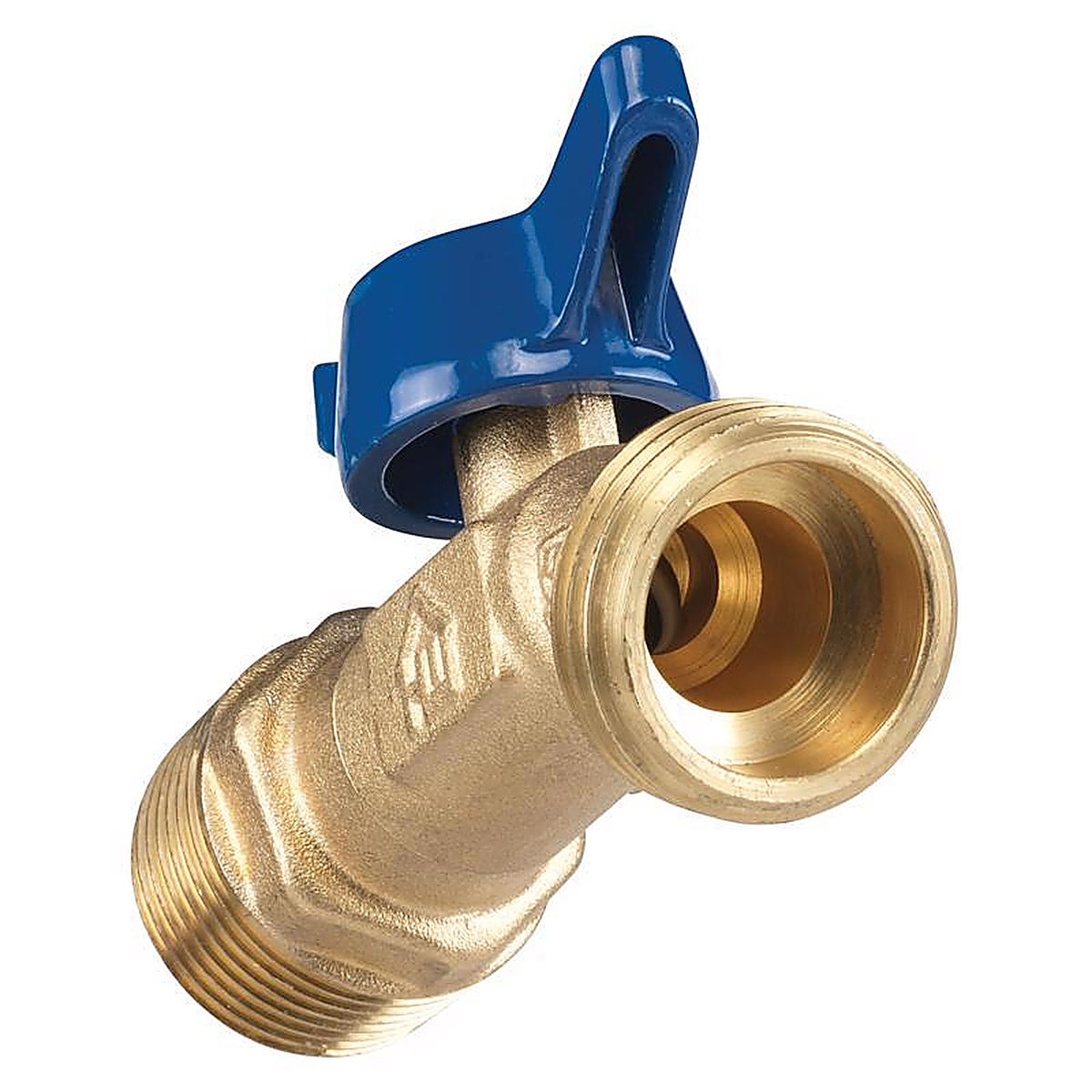 Homewerks - VHNQTRF4 - 3/4 in. MIP X 3/4 in. MHT Brass No-Kink Hose Bibb
