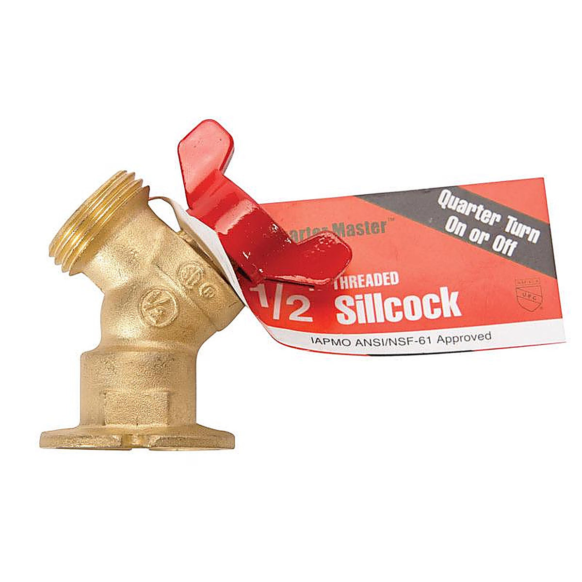 Homewerks - VSCQTRB3 - 1/2 in. FIP X 3/4 in. MHT Brass Sillcock Valve