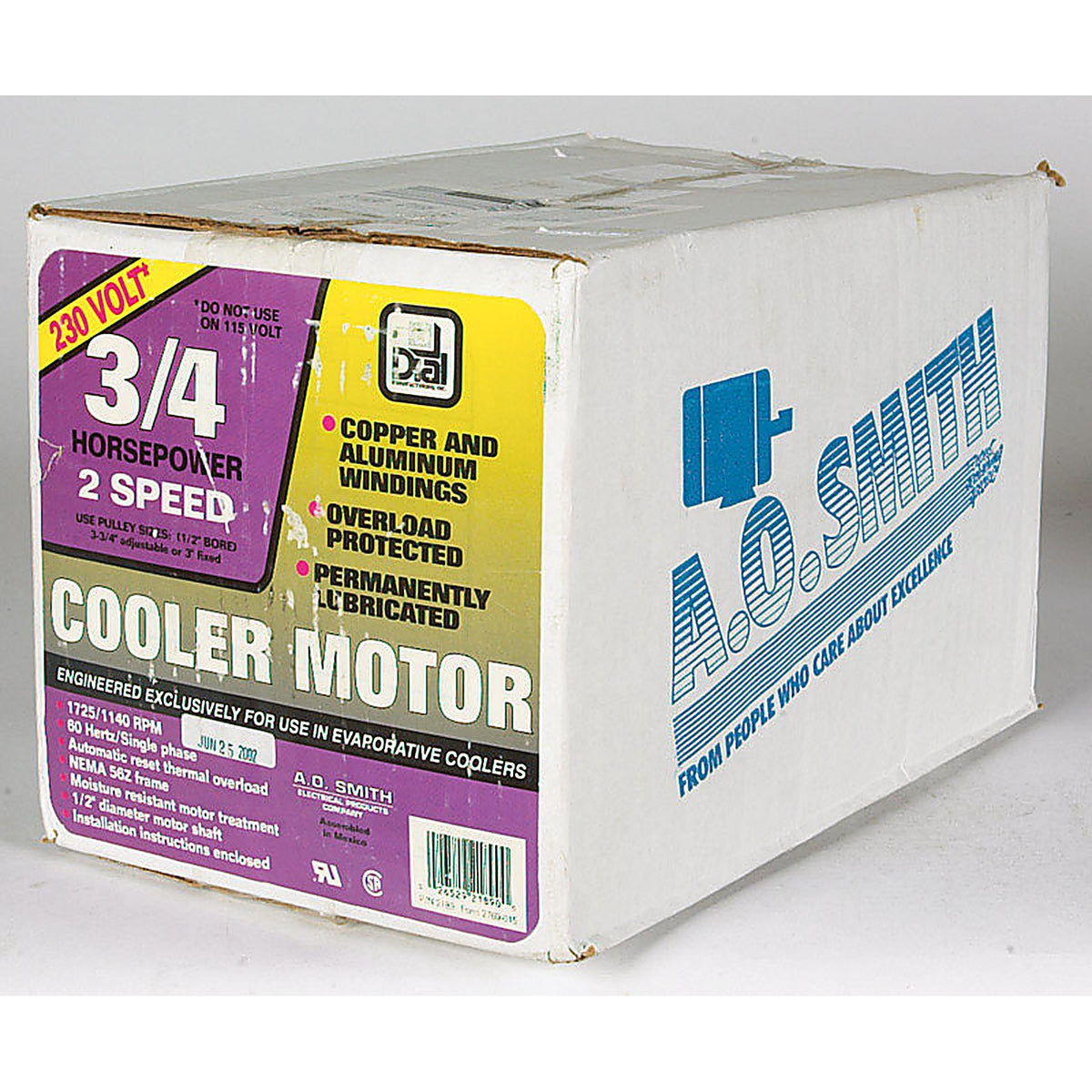 Dial - 2189 - Metal Black Evaporative Cooler Motor Kit