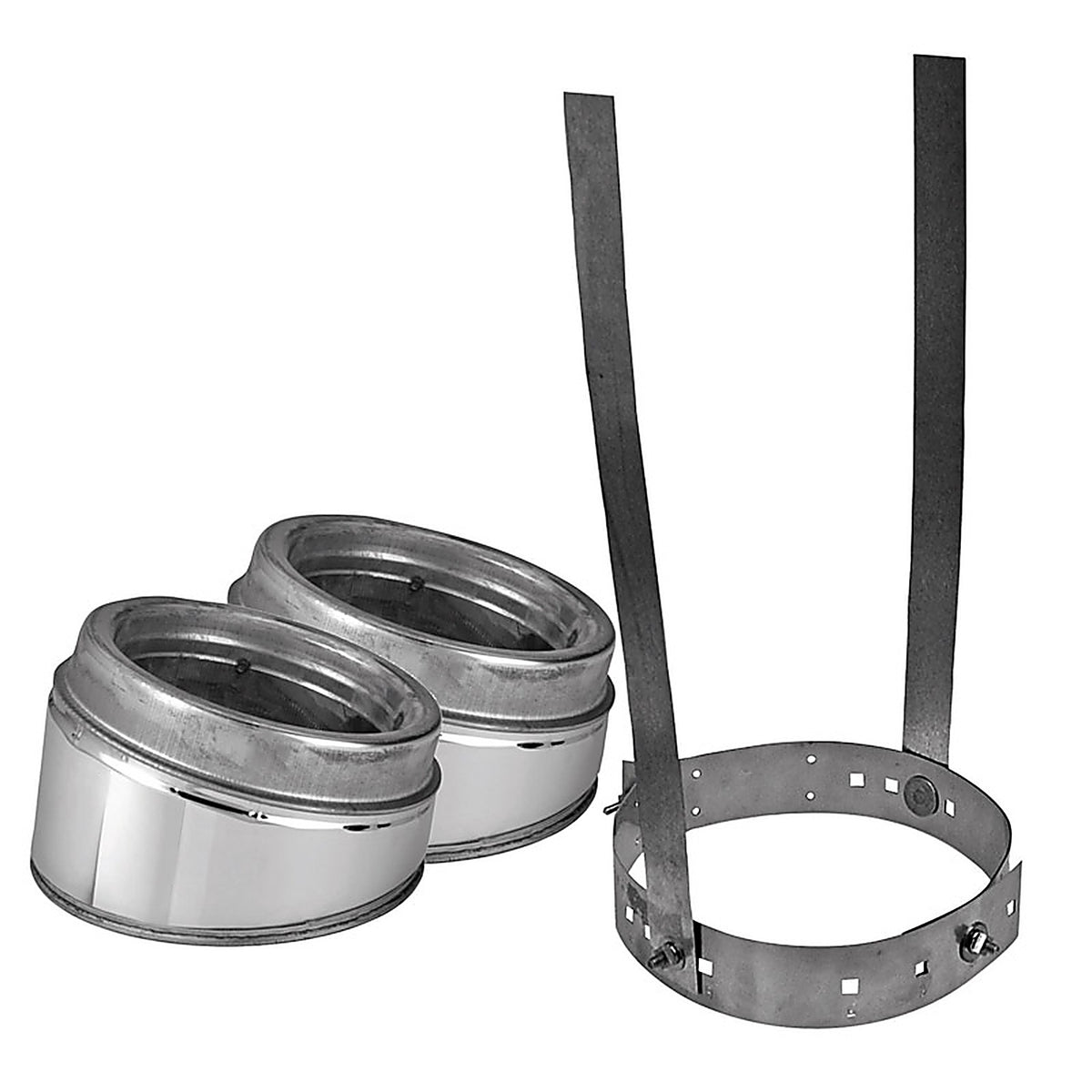 Selkirk - 206211 - 6 in. D X 6 in. D Adjustable 30 deg Stainless Steel Elbow Kit