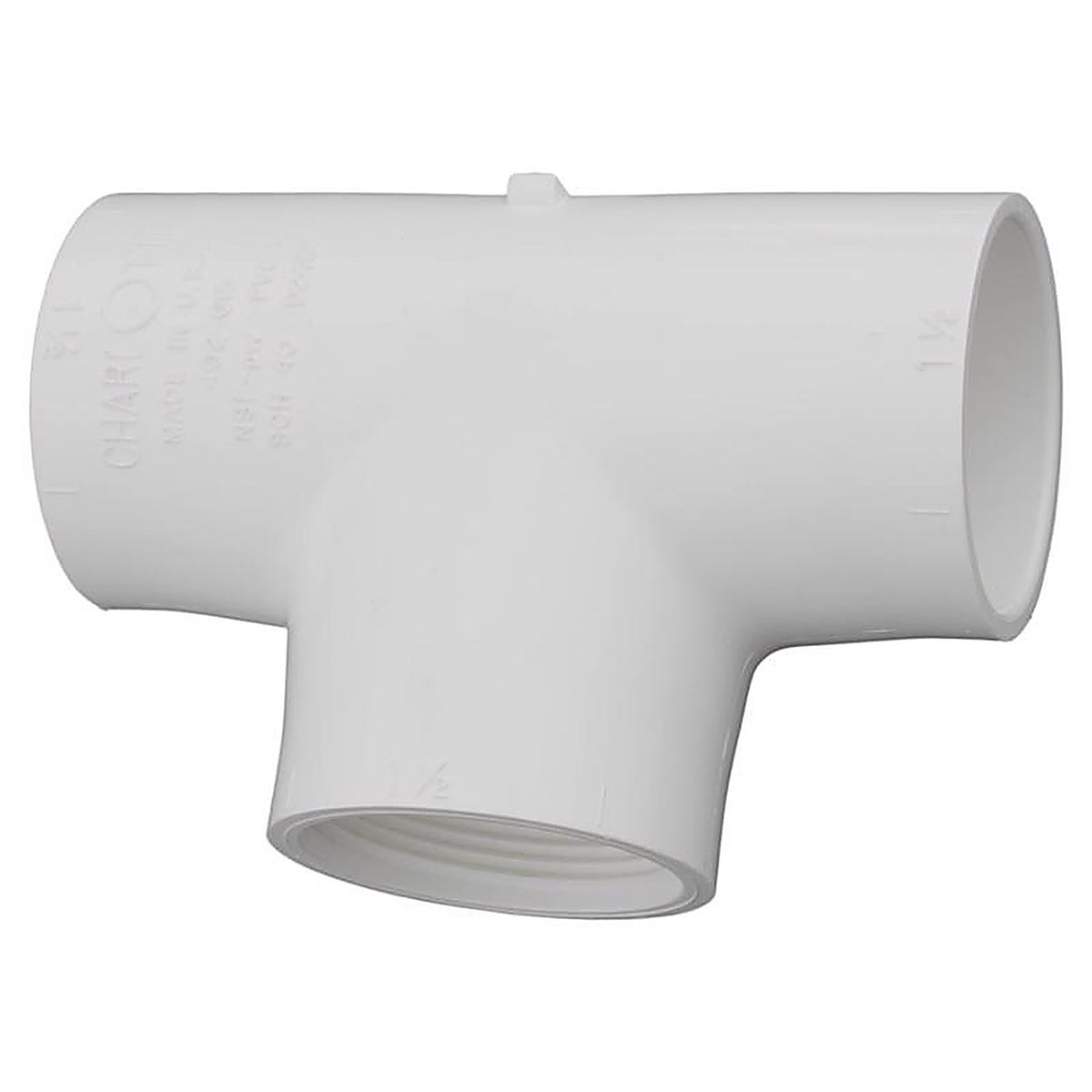 Charlotte Pipe - PVC24011400 - Schedule 40 1-1/2 in. Slip x 1-1/2 in. Dia. Slip PVC Tee