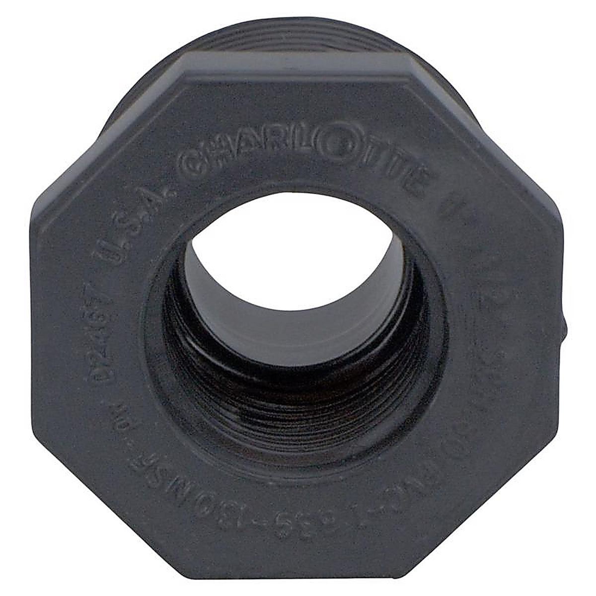 Charlotte Pipe - PVC82002200 - Schedule 80 1 in. MPT x 1/2 in. Dia. FPT PVC Reducing Bushing