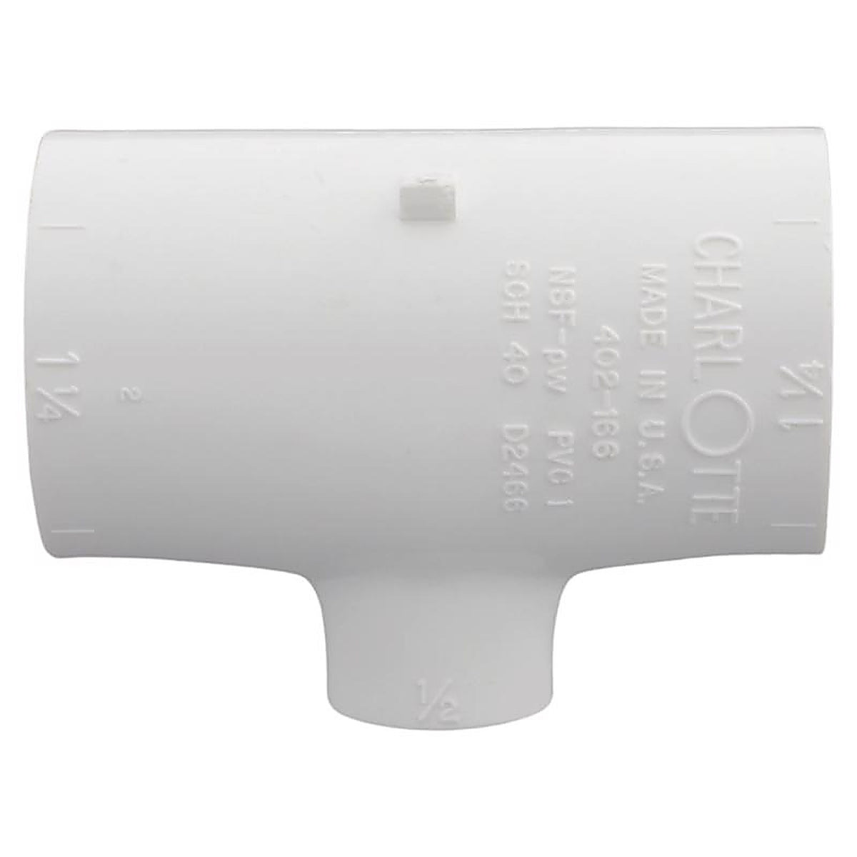 Charlotte Pipe - PVC024013700 - Schedule 40 1-1/4 in. Slip x 1-1/4 in. Dia. FPT PVC Reducing Tee