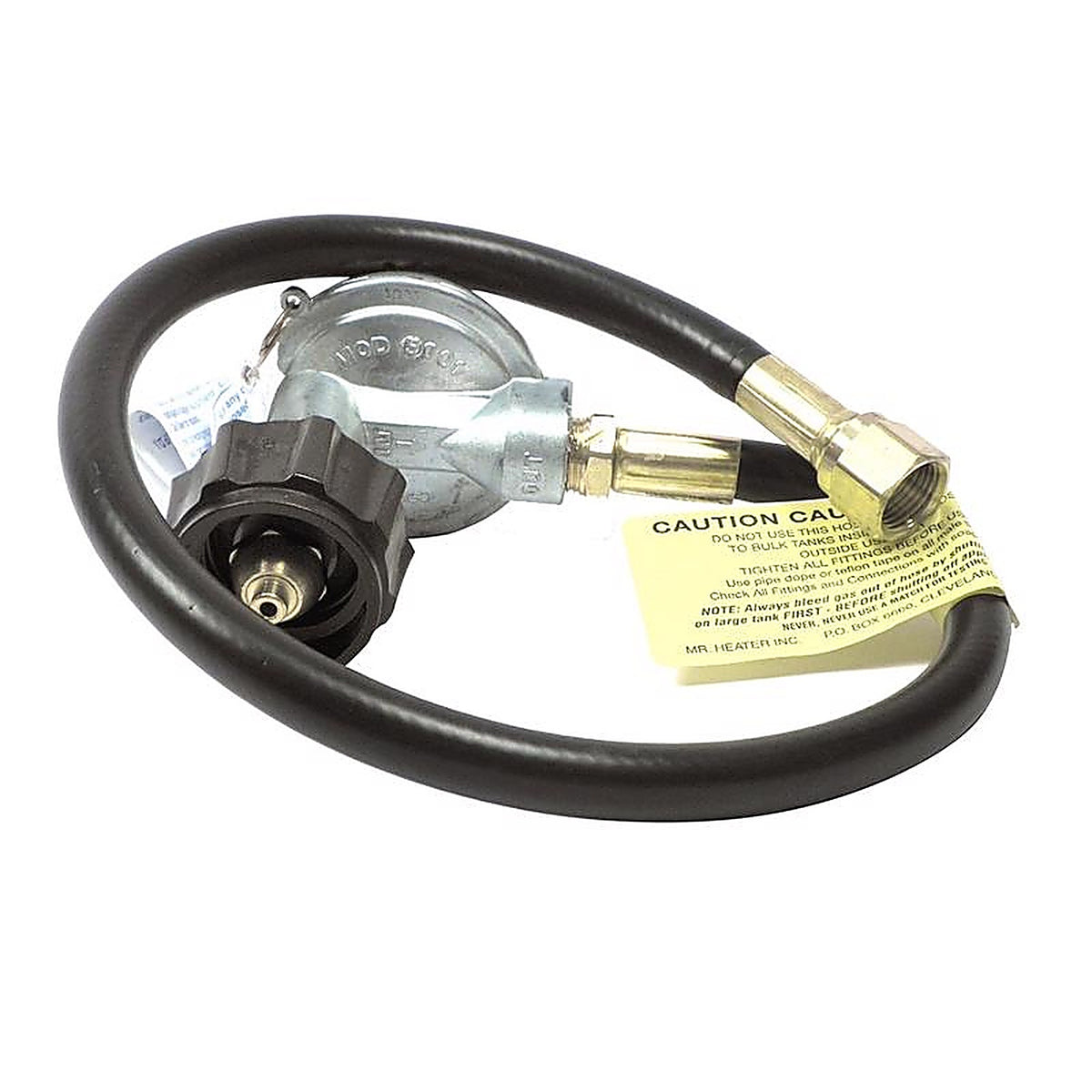 Mr. Heater - F271161 - 3/8 in. Dia. x 22 inch ft. L Brass/Plastic Appliance End Fitting Acme x Female Flare Hose Assembly And Regulator