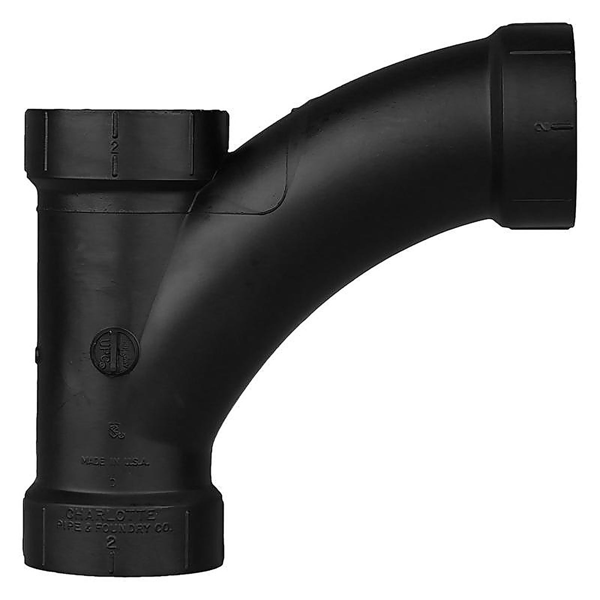 Charlotte Pipe - ABS005010800 - 2 in. Hub x 2 in. Dia. Hub ABS Wye