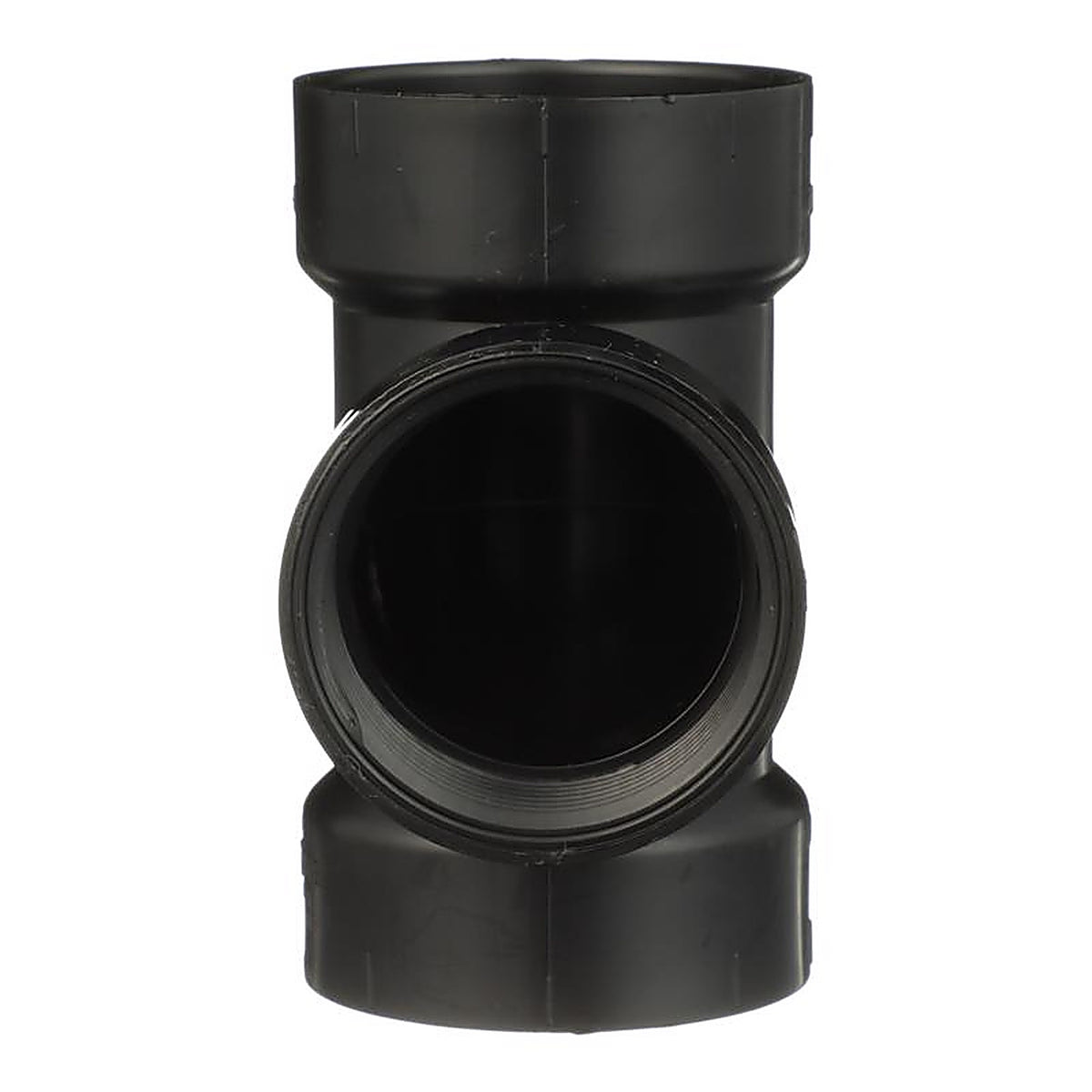 Charlotte Pipe - ABS004450600 - 1-1/2 in. Hub x 1-1/2 in. Dia. Hub ABS Flush Cleanout Tee