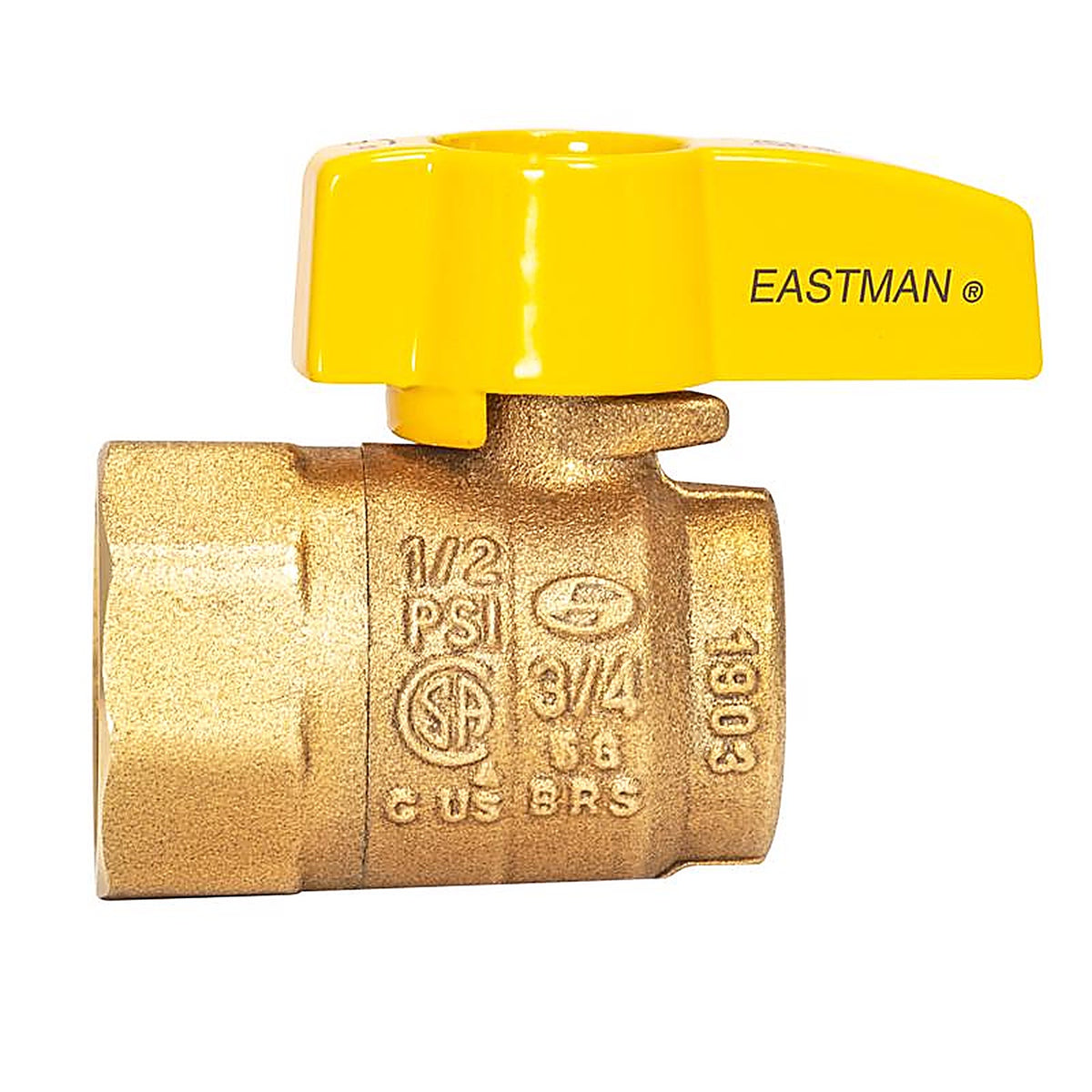 Brasscraft - PSSC-61 - Magne Flo 5/8 in. Brass Push-Fit Gas Ball Valve